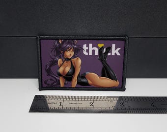 Thick<3 Anime Girl Morale Patch Custom Tactical (Anime Cat Girl inspired Waifu)