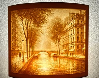Romantic Canal Scene Night Light