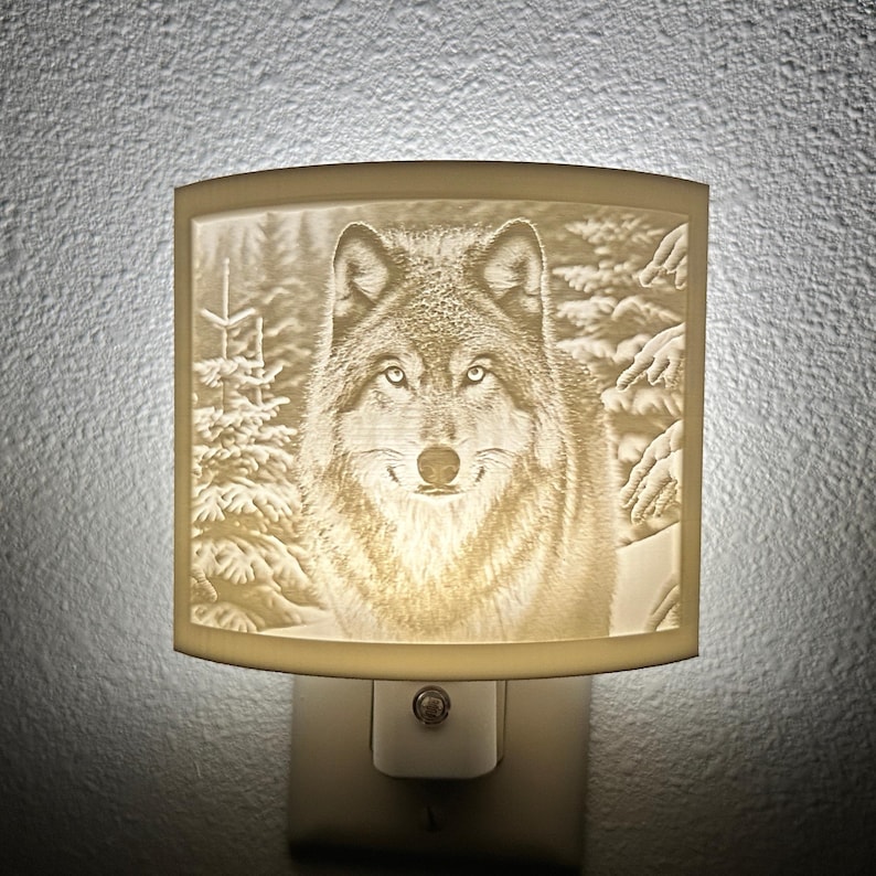 MicatCollections Wolf Night Light - Thumbnail 2