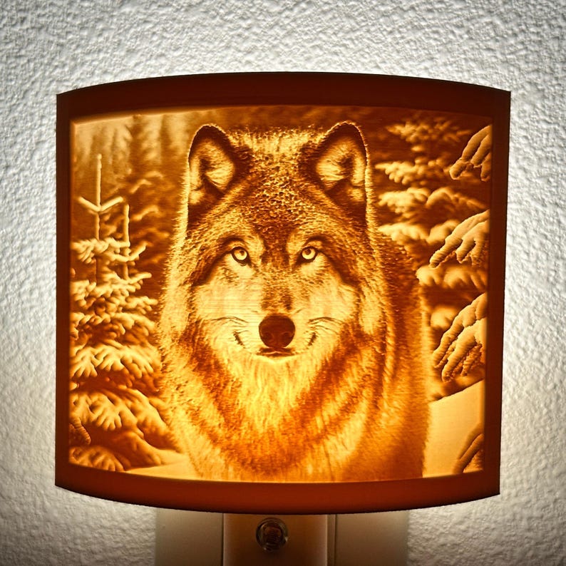 MicatCollections Wolf Night Light - Thumbnail 4