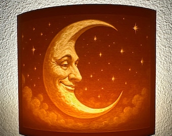 Moon and Stars Night Light: Whimsical Celestial Nursery Decor