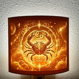 Cancer Zodiac Night Light – Celestial Crab Design for Astrology Lovers and Cozy Home Decor