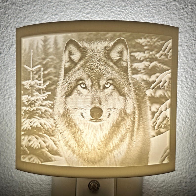MicatCollections Wolf Night Light - Thumbnail 5