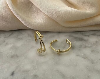 Gold Knot Ring | Gold Ring | Love Knot Ring | Open Band Ring | Knot Ring