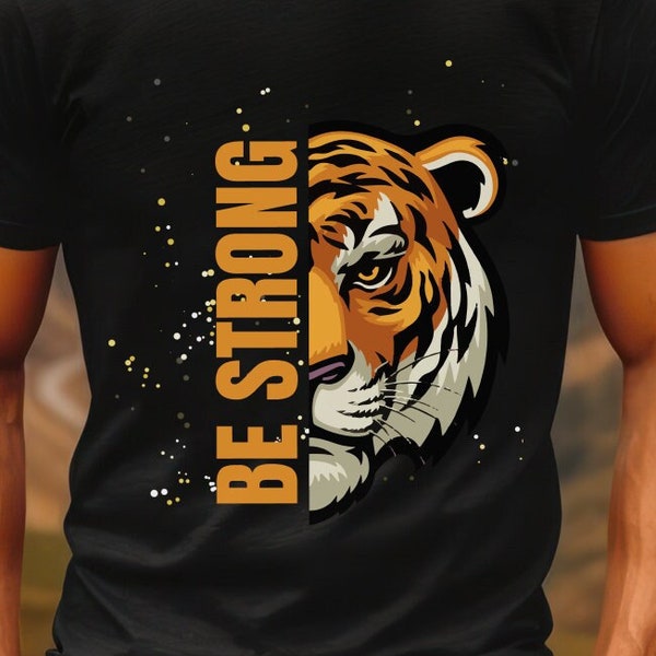 Empowering Message "Be Strong" Quote T-Shirt - Comfort Fit Motivational Shirt for Daily Inspiration, Ideal for Friend Encouragement Gift