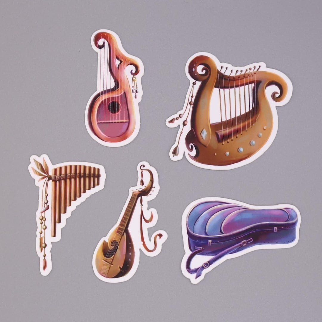 Music Stickers: 2 Inch Die-cut Stickers for Music Lovers, Piano ...