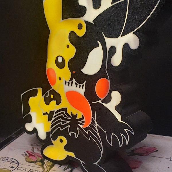 Lightbox LED Pikachu Venom 3D druck