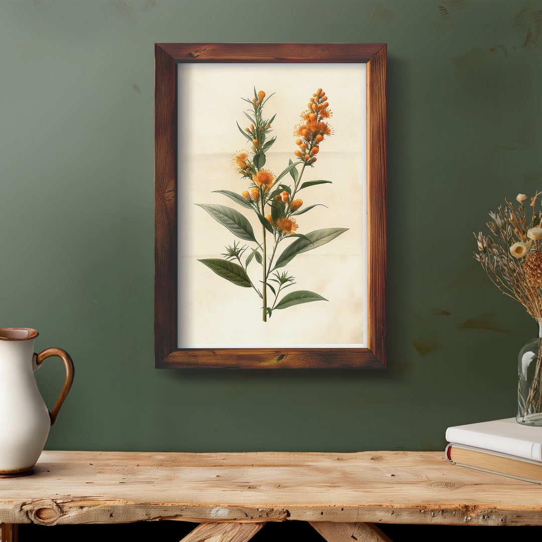 Neutral Botanical Interior Design Art Plant Art Flower Gift Print ...