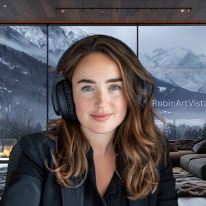 Snowy Mountain Background 01 | Snowy Zoom background | Virtual Meeting background | Winter Background | Teams Background