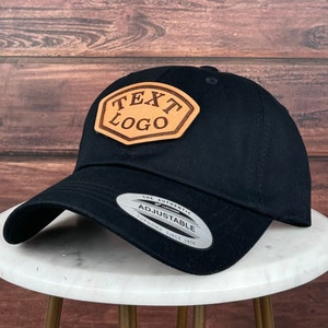 Aangepaste lederen patch-hoed, aangepaste klassieke hoed, aangepaste logo-hoed, klassieke vaderhoed, lederen patch-hoed, aangepaste bulkhoed, honkbalhoed