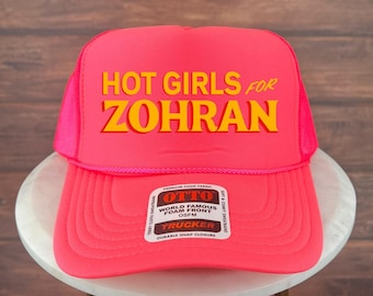 Ragazze calde per cappello Zohran, cappello da camionista Zohran Mamdani, cappello elettorale di New York, cappello di supporto Zohran, cappello dei democratici, cappello Mamdani per Nyc, sindaco Zohran