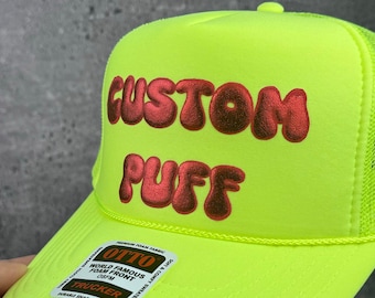 Gorra metálica personalizada con estampado abullonado, gorra de espuma personalizada, gorra de camionero de malla personalizada, gorra de copa alta, gorra de camionero de espuma, gorra abullonada, gorra con estampado abullonado 3D