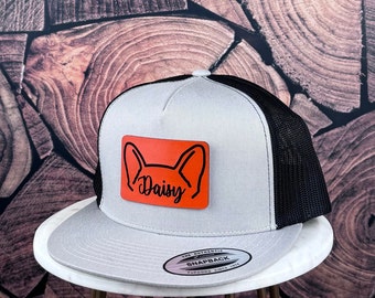 Custom Dog Hat, Dog Mom Hat, Dog Lovers Hat, Custom Dog Ears Hat, Custom Puppy Hat, Dog Mama Gift, Dog Dad Gift, Dog Trucker Hat, New Puppy