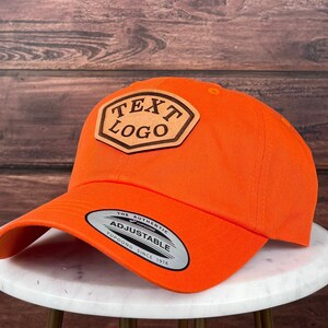 Aangepaste lederen patch-hoed, aangepaste klassieke hoed, aangepaste logo-hoed, klassieke vaderhoed, lederen patch-hoed, aangepaste bulkhoed, honkbalhoed