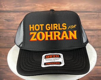 Ragazze calde per cappello Zohran, cappello da camionista Zohran Mamdani, cappello elettorale di New York, cappello di supporto Zohran, cappello dei democratici, cappello Mamdani per Nyc, sindaco Zohran