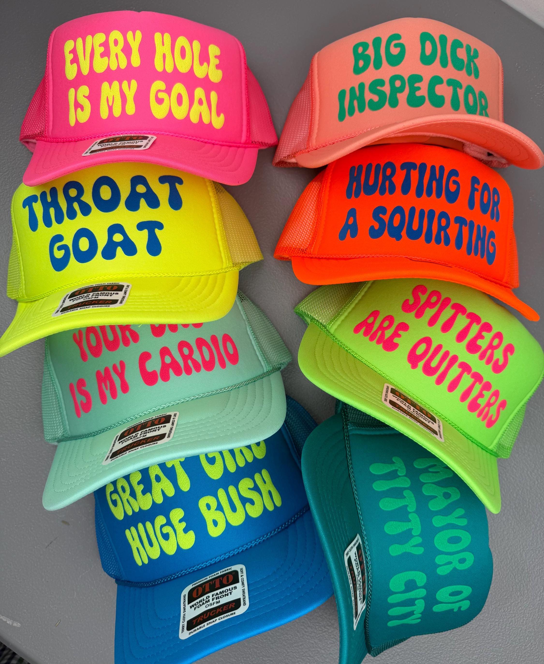 Adult Custom Party Hat, Inappropriate Bachelorette Trucker Hat, Vulgar ...