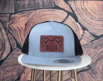 Custom Dog Hat, Dog Mom Hat, Dog Lovers Hat, Custom Dog Ears Hat, Custom Puppy Hat, Dog Mama Gift, Dog Dad Gift, Dog Trucker Hat, New Puppy