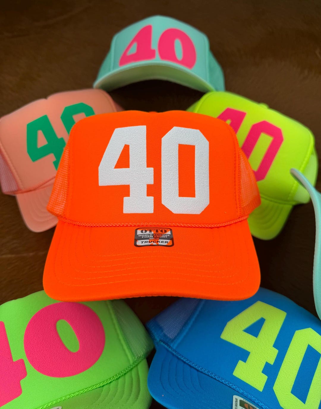 40th Birthday Party Trucker Hats, 40 Crew Hats, Birthday Squad Hats ...