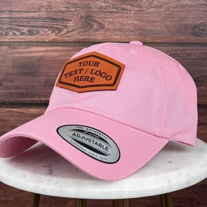 Aangepaste logo-hoed, aangepaste lederen patch-hoed, aangepaste klassieke hoed, klassieke papa-hoed, lederen patch-hoed, aangepaste bulkhoed, honkbalhoed