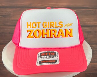 Ragazze calde per cappello Zohran, cappello da camionista Zohran Mamdani, cappello elettorale di New York, cappello di supporto Zohran, cappello dei democratici, cappello Mamdani per Nyc, sindaco Zohran
