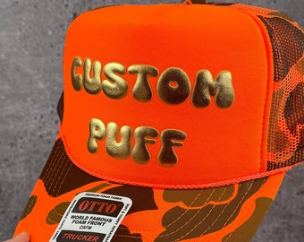 Gorra metálica personalizada con estampado abullonado, gorra de espuma personalizada, gorra de camionero de malla personalizada, gorra de copa alta, gorra de camionero de espuma, gorra abullonada, gorra con estampado abullonado 3D