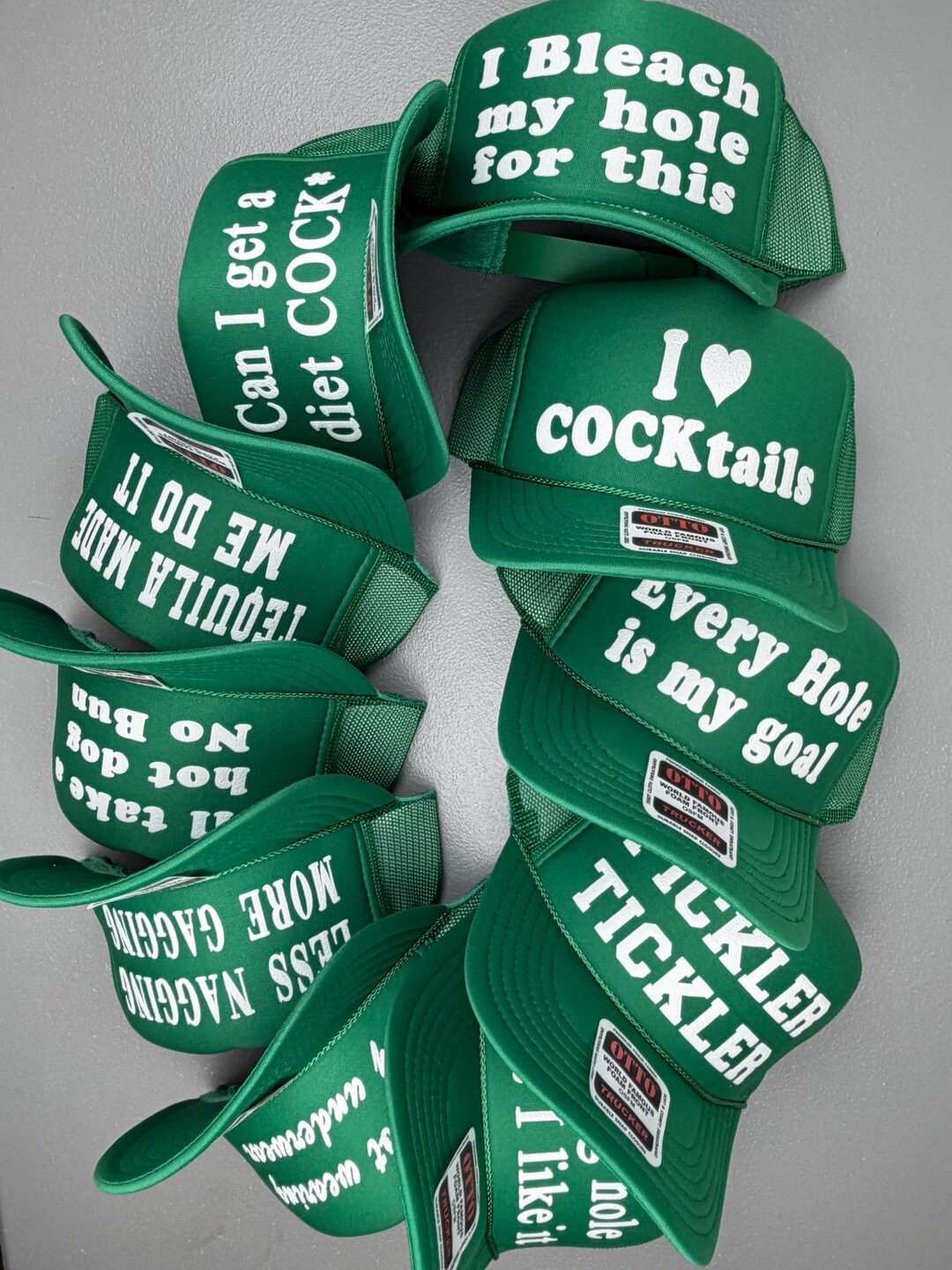 Adult Custom Party Hat, Inappropriate Bachelorette Trucker Hat, Vulgar ...