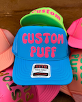Custom Puff Print Hat, Custom Foam Hat, Custom Mesh Trucker Hat, High Crown Hat, Foam Trucker Hat, Metallic Puff Hat, 3D Puff Print Hat