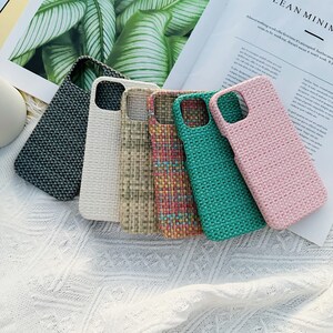 Woven Grid Pattern Phone Case for iPhone 15 14 13 12 11 iPhone Pro case Pro Max Case iPhone XR iPhone Case XS Max case iPhone 7 8 Case