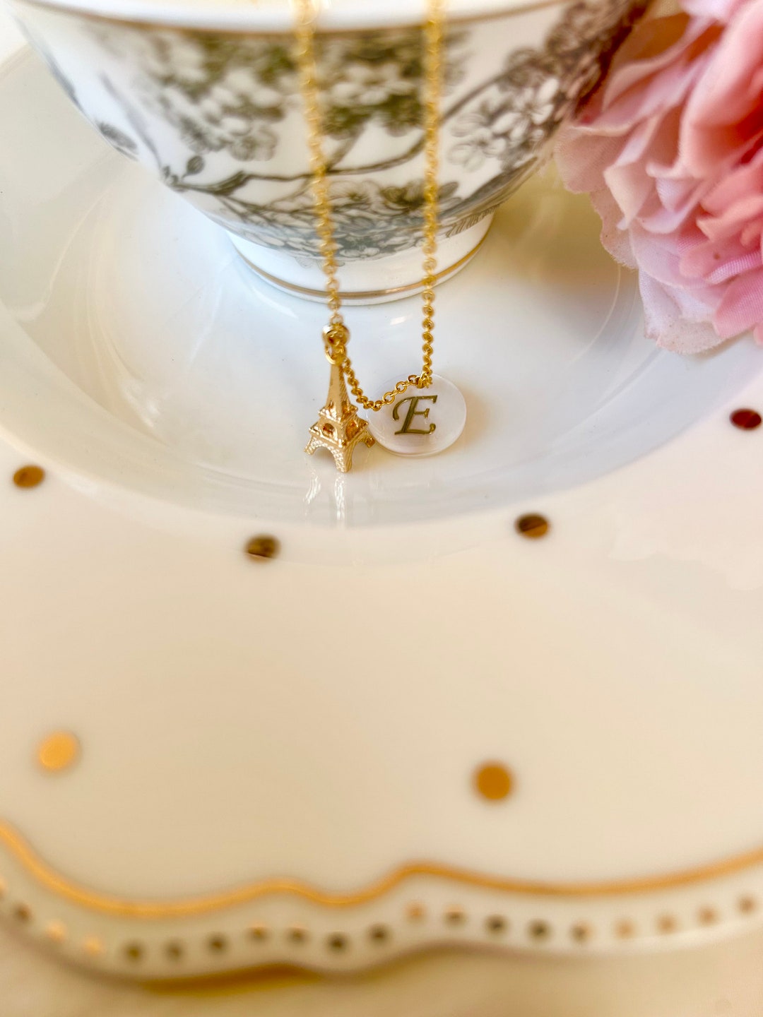 Engrave Delights Curve Molten Gold Neckchains (A-Z)