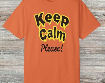 Camiseta "Keep Calm Comfort Colors", regalo divertido para Halloween
