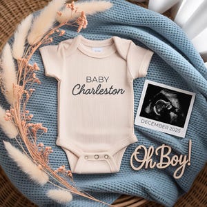 Boy pregnancy announcement digital baby boy announcement editable template baby boy social media post baby brother announcement baby boy