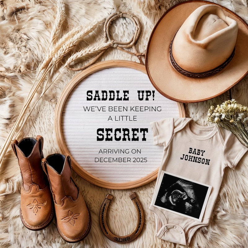 Pregnancy Announcement Rodeo - Etsy