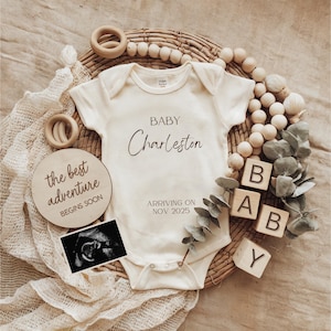 boho pregnancy announcement digital pregnancy reveal editable boho baby reveal template social media gender neutral baby announcement boho