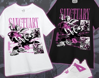 Dunkare Shirt Sanctuary Lover, 4 Hyper Violet T-Shirt, To Match Sneaker Hyper Violet 4s Graphic Tee