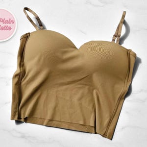 Stretch Fitness Cropped Top for Women | Built-In Chest Pad Camisole | Sleeveless Strap Tank | Casual Versatile Aesthetic Shirt