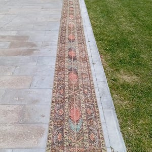 2x22 Vintage Rug,Patchwork Runner, 2x20 Coloring Runner,Stair Runner,Entryway Runner,Corridor Rug,Longe Runner,Rugged Runner, 1.10x22.6 ft