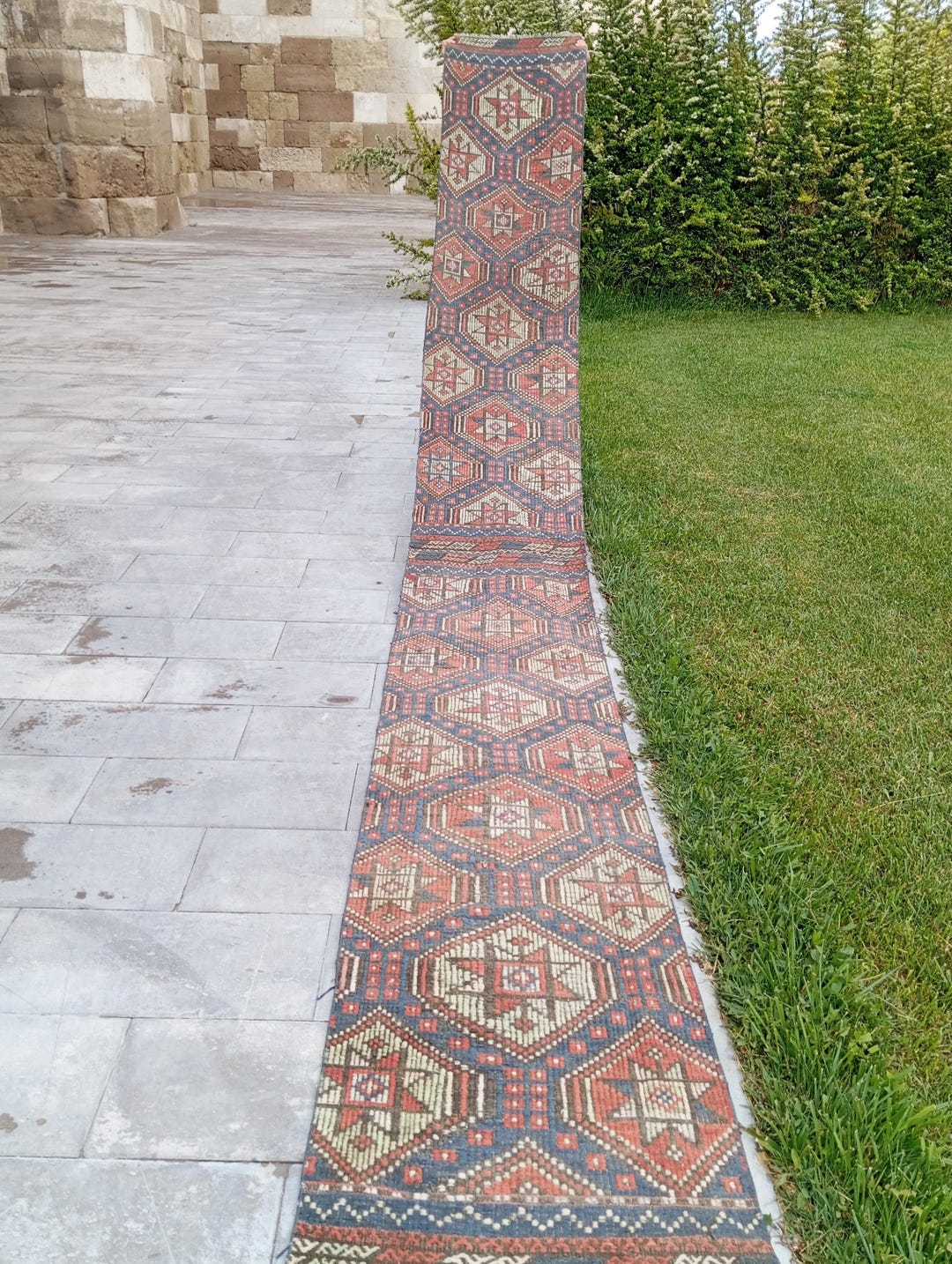 2x17 Vintage Rug,narrow Longe Runner, Entryway Rug,corridor Rug,stair ...