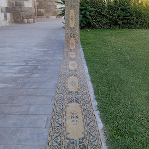 2x24 Rug,2x24 Runner Rug,Patchwork Runner,2x24 Vintage Rug,Stair Runner,Entryway Rugs,Corridor Rug,Vintage Runner, 2x24.5 ft,Tax Free USA