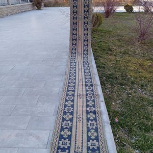 2x18 Runner Rug,2x18 Vintage Rug,Entryway Rug,Vintage Runner Rug,Extra Large Runner Rug,Stair Runners, 2.1x18.5 ft Tax Free USA