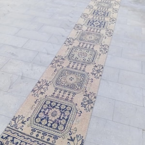 2x19 Runner Rug, Long Hallway Runner, Turkish Runner Long Runner Stair, 19 20 foot Runner Oushak Runner Long, Vintage Runner, 2.5x19.8 ft
