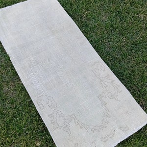 2x4 Handmade small 2x4 Beige Brown  Vintage Rug, 2x4 Oushak Wool Rug, Turkish Living Room Bedroom Kitchen Kids Entry Rug,Home 1.8x3.10 ft
