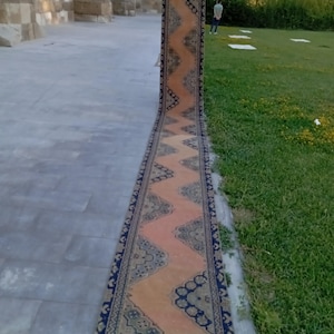 2x20 Rug,2x20 Runner Rug,Vintage Runner,Coloring Runner,Stair Runner, Patchwork Runner Corridor Rug,Narrow Runner, 2.1x20 feet,Tax Free USA