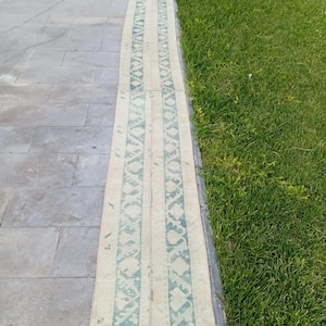 2x16 Stair Runner - Vintage Stair Kilım Runner Rug Handmade Large Rug Wool Jute Hallway Rug Bohemian Handwoven Boho Outdoor rug, 1.9x15.9 ft