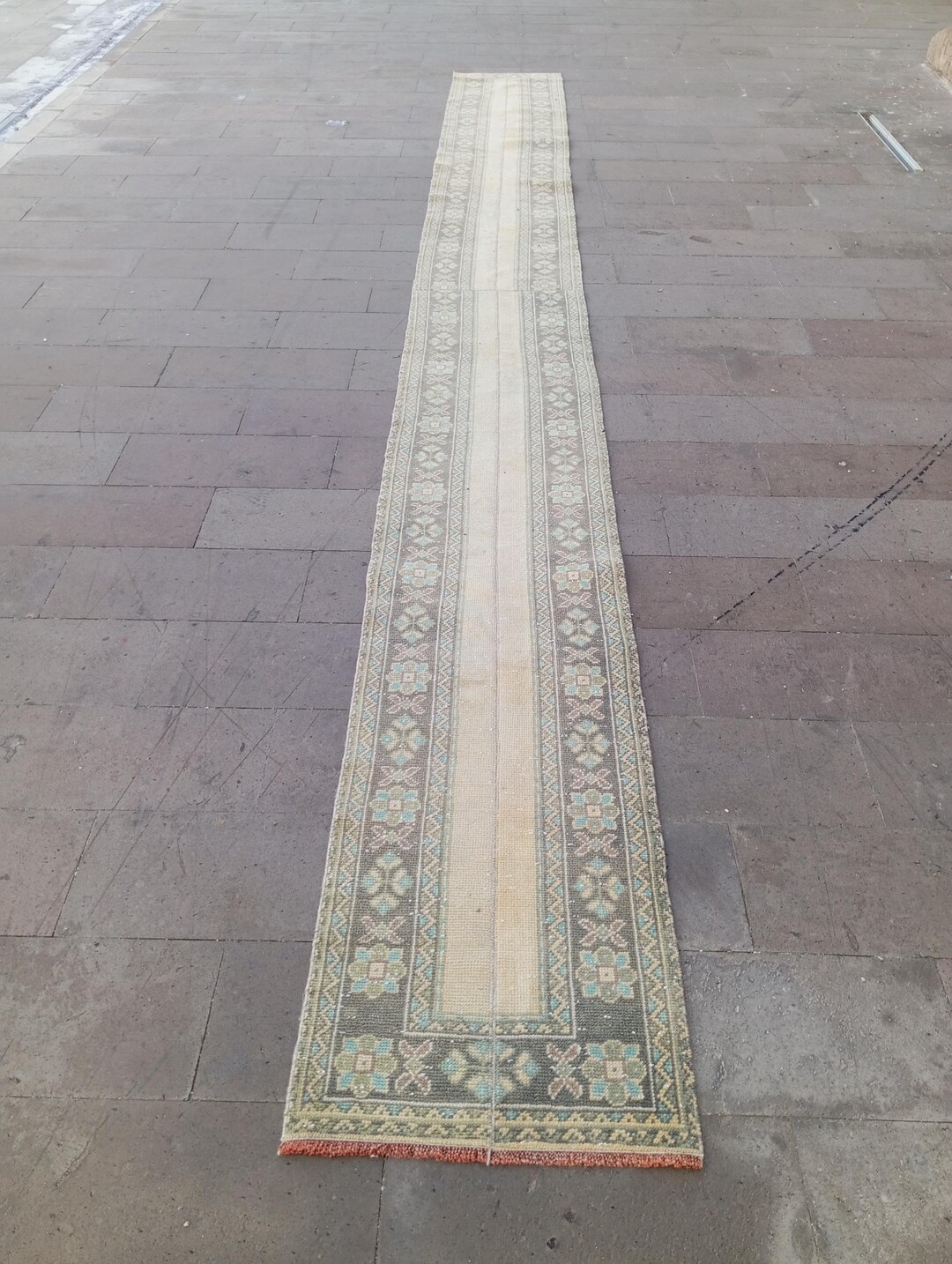 2x20 Extra Long Runner, Turkish Rug, Handmade, Vintage, Kitchen ...