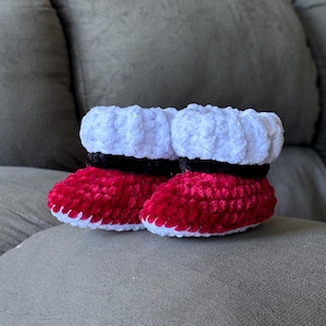 Weihnachten Baby Booties Häkelanleitung - PDF-Datei Anleitung-Muster - Baby Booties