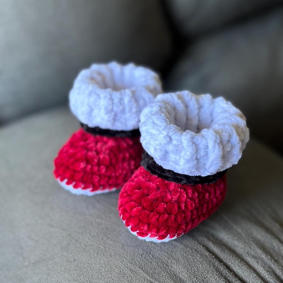 Modèle de chaussons de Noël au crochet tutoriel PDF