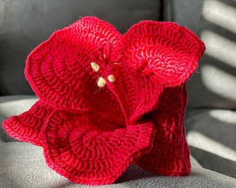 Hibiscus Flower Pen Crochet Pattern (PDF Download)