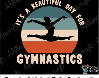 Turnen silhouet SVG, PNG, T-shirtontwerp (digitale download)