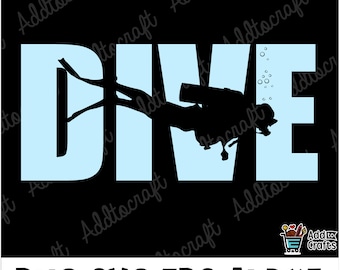 Duiken silhouet SVG-clipart (digitale download)
