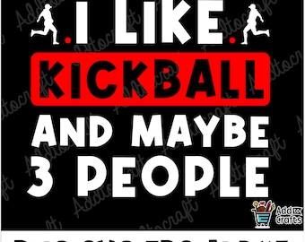 Ik hou van Kickball-SVG: Retro Kickball-afbeeldingen (digitale bestanden)
